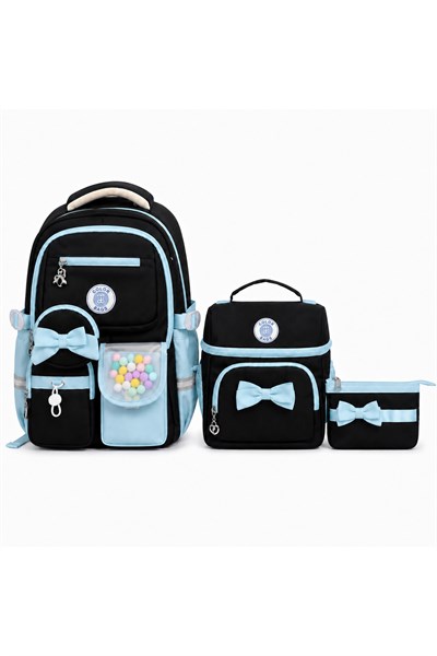 Color Bags B85 3lü Set Okul Çantası  (Mavi)