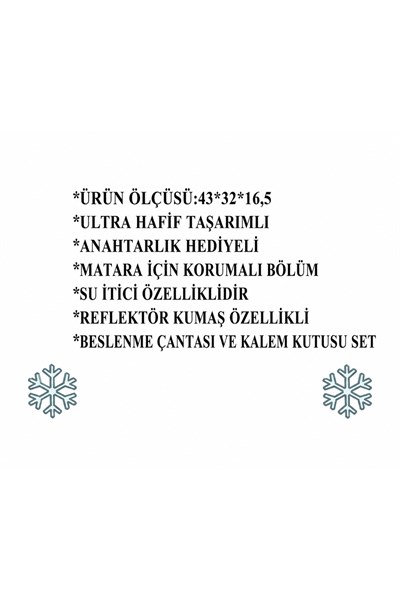 Color Bags B85 3lü Set Okul Çantası  (Siyah)