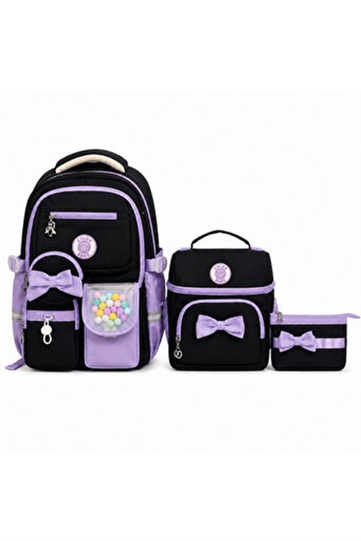 Color Bags B85 3lü Set Okul Çantası  (Siyah)
