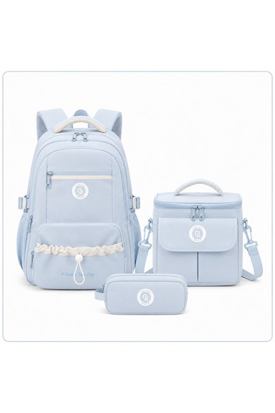Color Bags B86 3lü Set Okul Çantası  (Mavi)