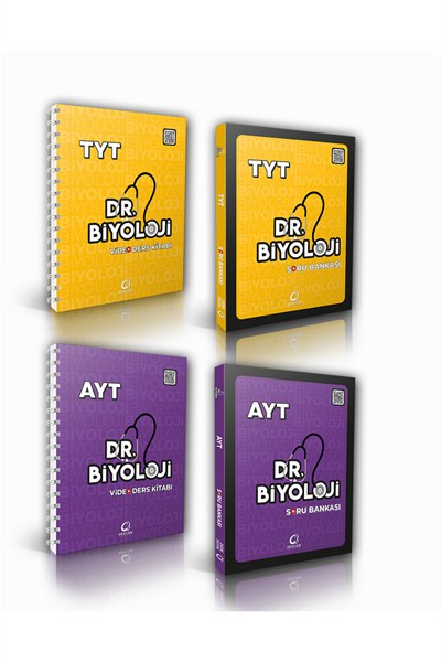 Dr. Biyoloji Tyt-Ayt Biyoloji Ders Kitabı & Soru Bankası (4 Kitap)