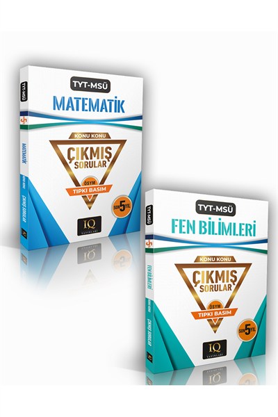 IQ Yayınları TYT&MSÜ Matematik Fen Bilimleri Son 5Yıl Çıkmış Sorular(2 Kitap)