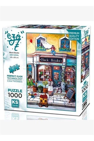 KS Games Black Books Adult Puzzle 1000 Parça 48x68 cm