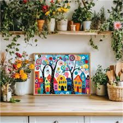 KS Games Candy Tree Town Adult Puzzle 500 Parça 34x48 cm