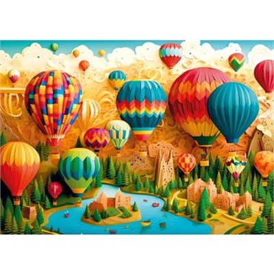 KS Games Hot Air Balloon Festival Adult Puzzle 500 Parça 34x48 cm