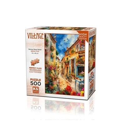 KS Games Houses Adult Puzzle 500 Parça 34x48 cm