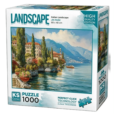 KS Games Italian Landscape Adult Puzzle 1000 Parça 48x68 cm