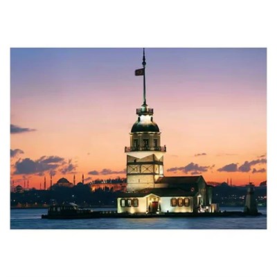 KS Games Kız Kulesi Günbatımı İstanbul Adult Puzzle 500 Parça 34x48 cm