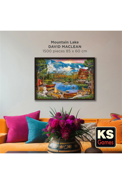 KS Games Mountain Lake Adult Puzzle 1500 Parça 85x60 cm