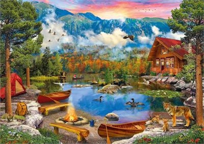 KS Games Mountain Lake Adult Puzzle 1500 Parça 85x60 cm