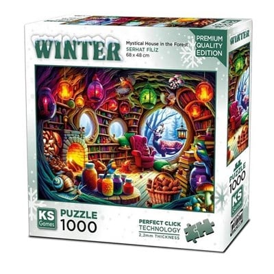 KS Games Mystical House in the Forest Adult Puzzle 1000 Parça 48x68 cm