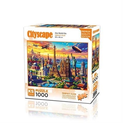 KS Games One World City Adult Puzzle 1000 Parça 48x68 cm