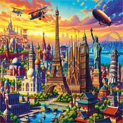 KS Games One World City Adult Puzzle 1000 Parça 48x68 cm