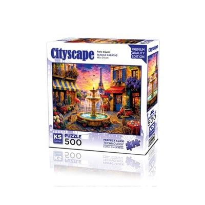 KS Games Paris Square Adult Puzzle 500 Parça 34x48 cm