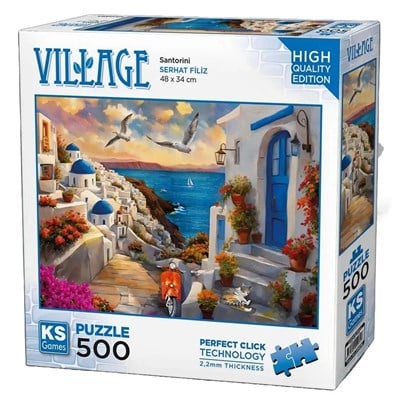 KS Games Santorini Adult Puzzle 500 Parça 34x48 cm