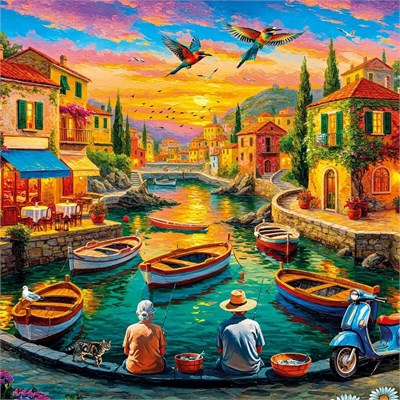 KS Games The Silent Tale of Fishermen Adult Puzzle 500 Parça 34x48 cm