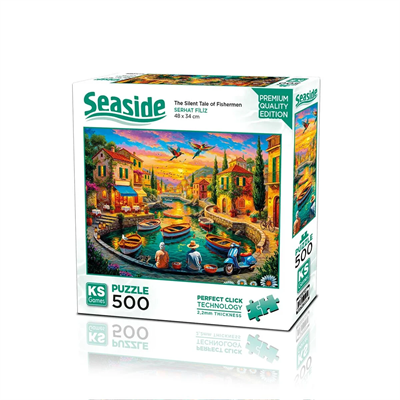 KS Games The Silent Tale of Fishermen Adult Puzzle 500 Parça 34x48 cm