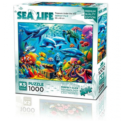 KS Games Treasure Under The Sea Adult Puzzle 1000 Parça 48x68 cm