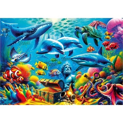KS Games Treasure Under The Sea Adult Puzzle 1000 Parça 48x68 cm
