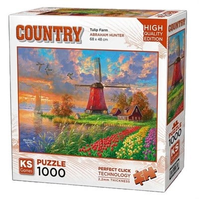KS Games Tulip Farm Adult Puzzle 1000 Parça 48x68 cm