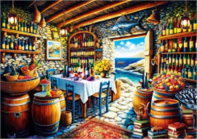 KS Games Vine House Adult Puzzle 1000 Parça 48x68 cm