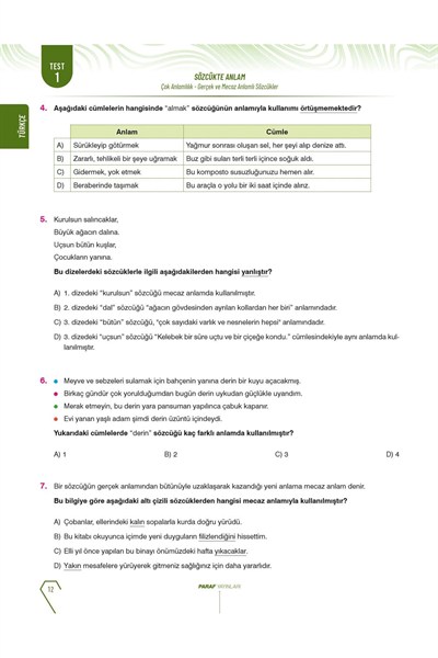 Paraf 6. Sınıf Iq Tüm Dersler Soru Kütüphanesi Yeni