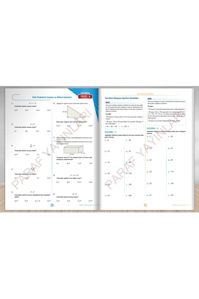 Paraf İnteraktif 8. Sınıf İnteraktif Matematik Soru Kütüphanesi