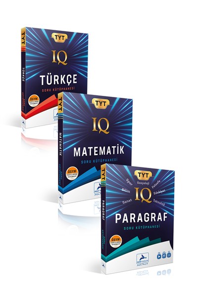 Paraf Yayınları IQ Tyt Tükçe, Matematik, Paragraf Soru Kütüphanesi (3 Kitap)