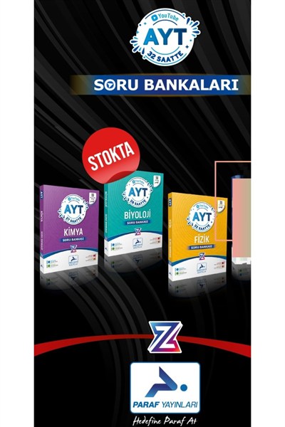 Paraf Yayınları Z Takımı Ayt Fizik, Kimya, Biyoloji Video Ders Kitabı