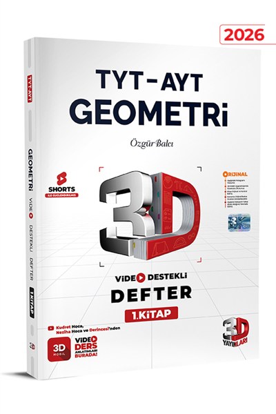 TYT - AYT Geometri Video Destekli Defter 1. Kitap