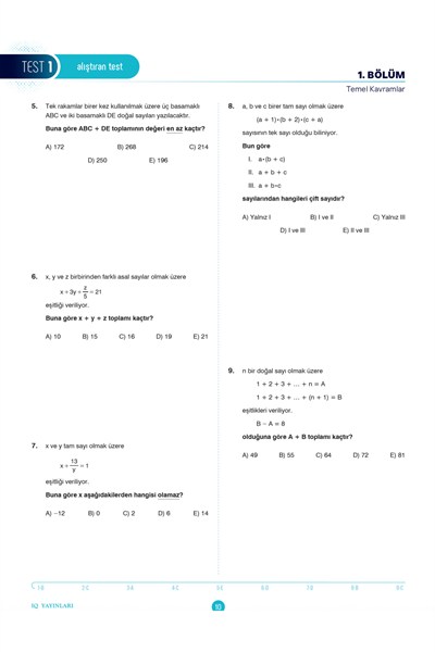 TYT Matematik Püf Soru Bankası