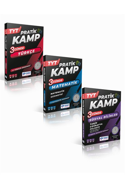 Tyt Türkçe, Matematik, Sosyal Bilimler 3 Günde Pratik Kamp (3 Kitap)