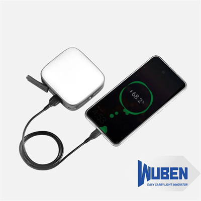 F5 Şarj Edilebilir LED Kamp Feneri & Powerbank 500 Lümen, Parlaklık ve Renk Sıcaklığı Ayarlı, 5200 mAh | Yeşil