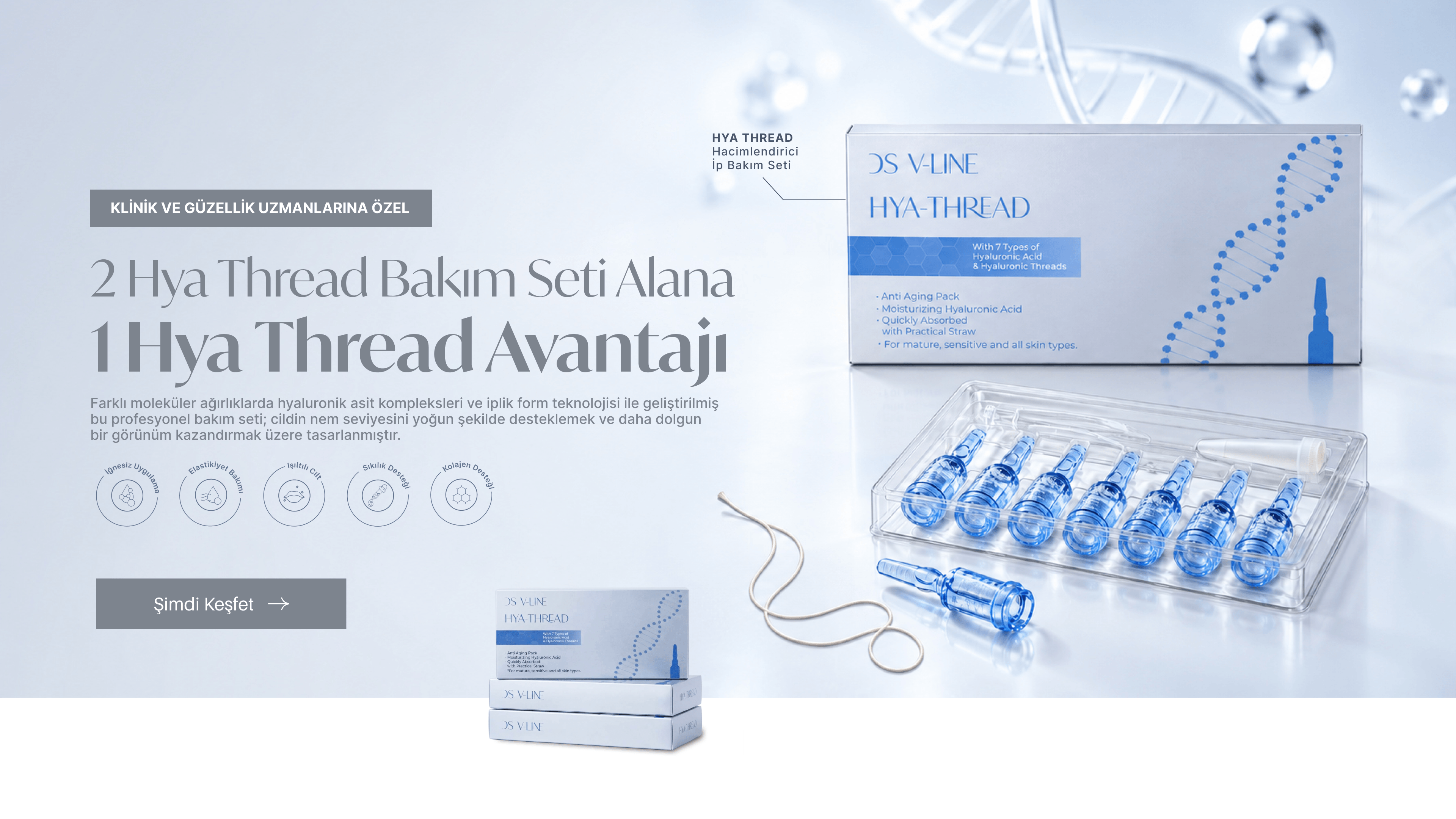 DS V-Line HYA Thread Hacimlendirici İp Bakım Seti