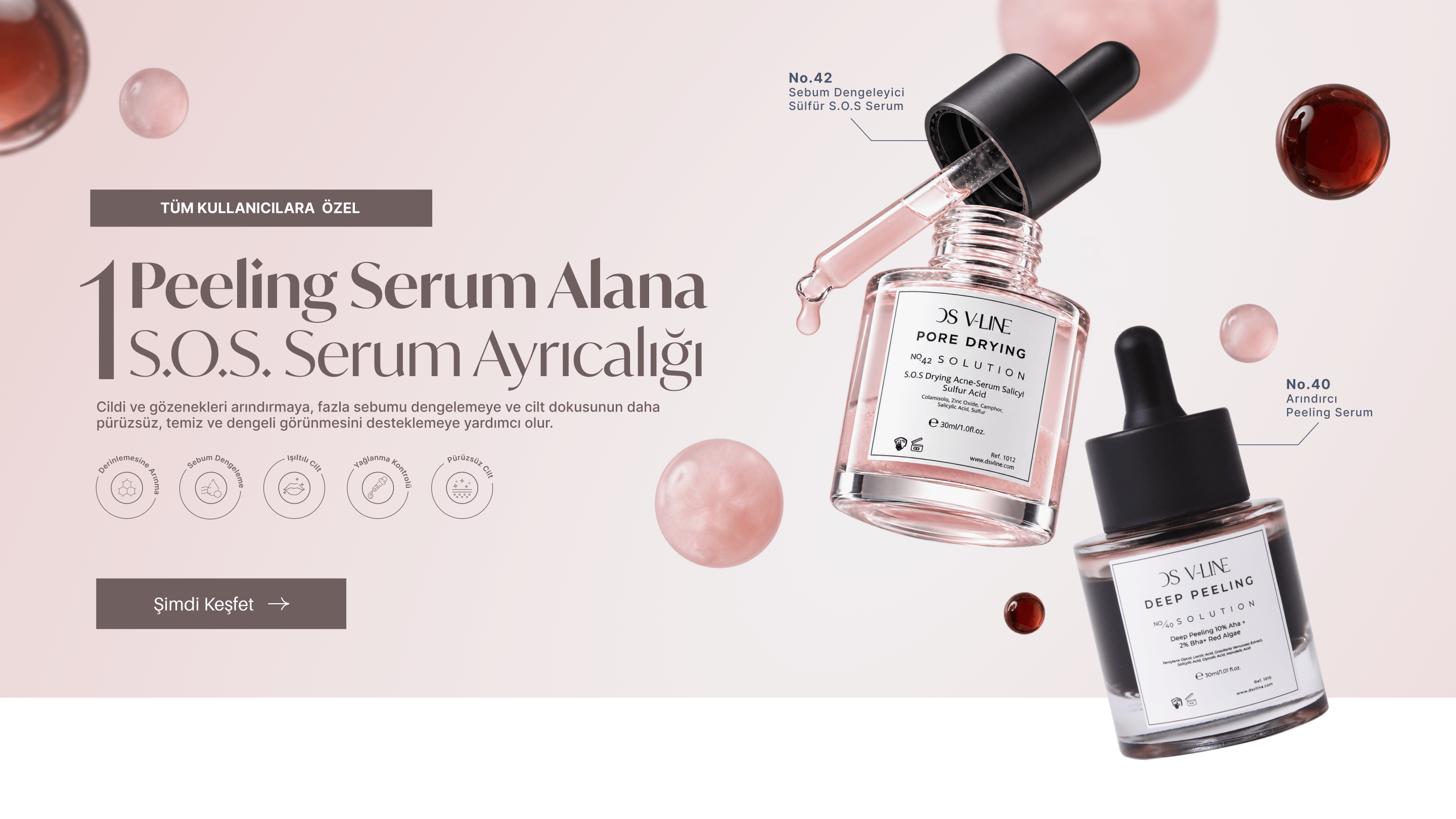 DS V-Line AHA BHA Peeling Serumu