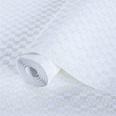 AdaWall Beta 1103-1 Duvar Kağıdı Beyaz Geometrik Desenli
