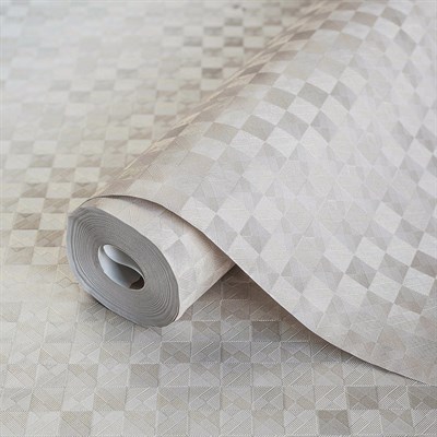 AdaWall Beta 1103-3 Duvar Kağıdı Krem Geometrik Desenli