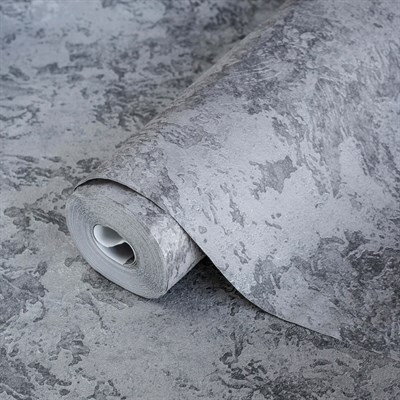 AdaWall Beta 1108-4 Duvar Kağıdı Koyu Gri Sıva Desenli