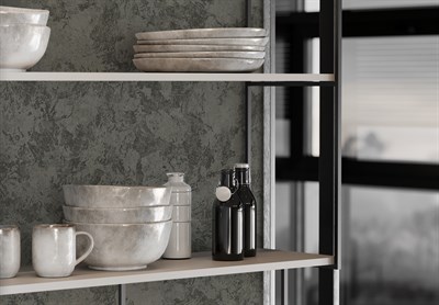 AdaWall Beta 1108-4 Duvar Kağıdı Koyu Gri Sıva Desenli