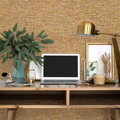 AdaWall Beta 1111-4 Duvar Kağıdı Turuncu Hasır Desen