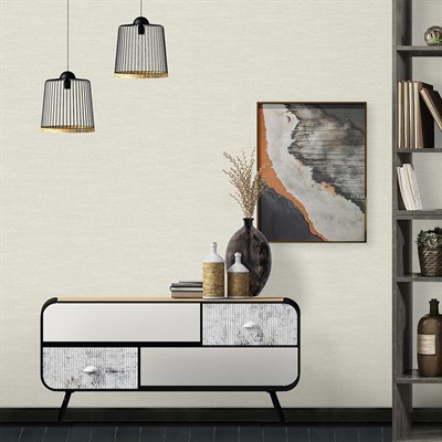 AdaWall Beta 1113-2 Duvar Kağıdı Bej Hasır Desenli