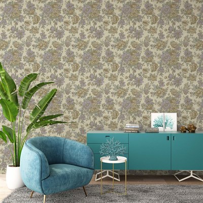 AdaWall Ephes 5806-3 Çiçek yaprak Duvar Kağıdı 10m²
