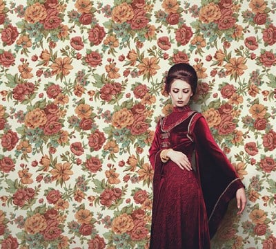 AdaWall Ephes 5806-5 Çiçek yaprak Duvar Kağıdı 10m²