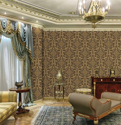 AdaWall Ephes 6802-5 Damask büyük, Simli Duvar Kağıdı 10m²