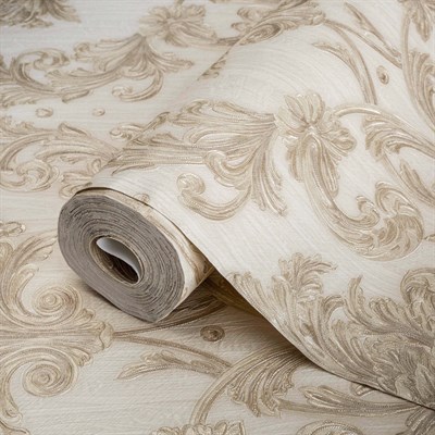AdaWall Ephes 6808-1 Damask büyük, Simli Duvar Kağıdı 10m²