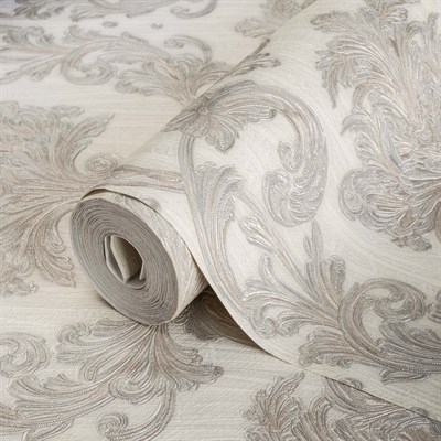 AdaWall Ephes 6808-6 Damask büyük, Simli Duvar Kağıdı 10m²