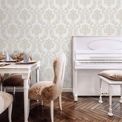 AdaWall Ephes 6808-6 Damask büyük, Simli Duvar Kağıdı 10m²