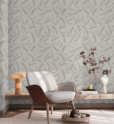 Adawall Icon 24101-3 Modern Gri Desenli Duvar Kağıdı