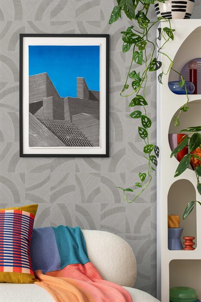 Adawall Icon 24101-3 Modern Gri Desenli Duvar Kağıdı