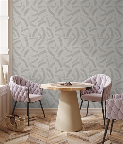 Adawall Icon 24101-3 Modern Gri Desenli Duvar Kağıdı